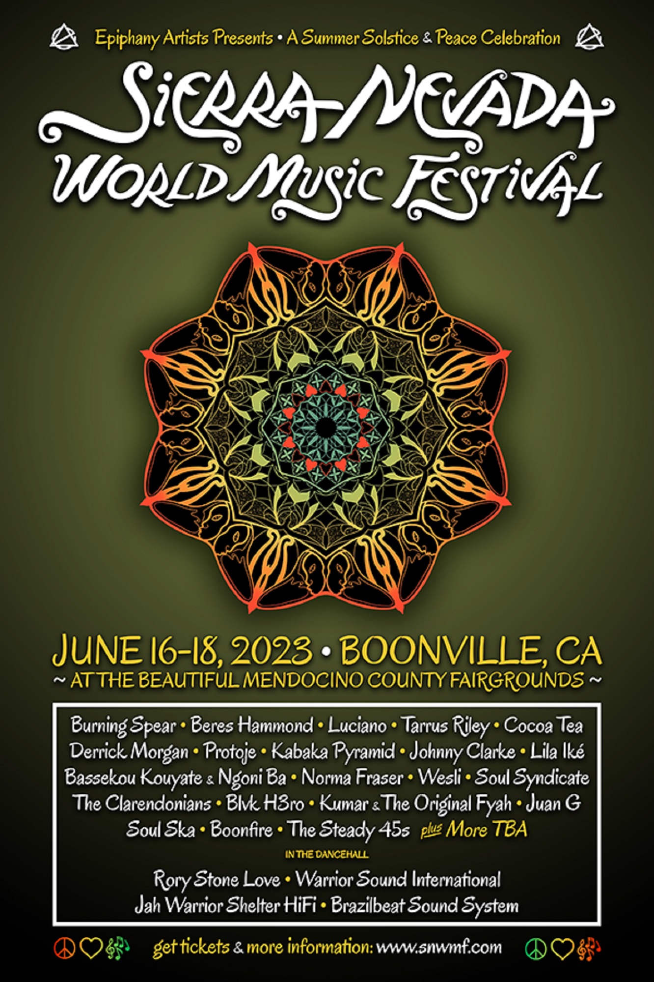 Sierra Nevada World Music Festival Returns to Boonville, CA on Father’s
